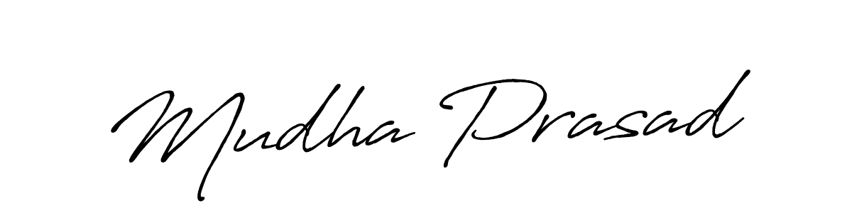 Similarly Antro_Vectra_Bolder is the best handwritten signature design. Signature creator online .You can use it as an online autograph creator for name Mudha Prasad. Mudha Prasad signature style 7 images and pictures png