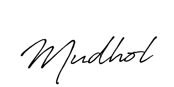 Mudhol stylish signature style. Best Handwritten Sign (Antro_Vectra_Bolder) for my name. Handwritten Signature Collection Ideas for my name Mudhol. Mudhol signature style 7 images and pictures png