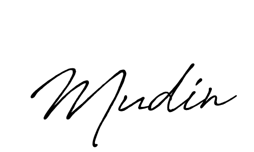 How to make Mudin name signature. Use Antro_Vectra_Bolder style for creating short signs online. This is the latest handwritten sign. Mudin signature style 7 images and pictures png