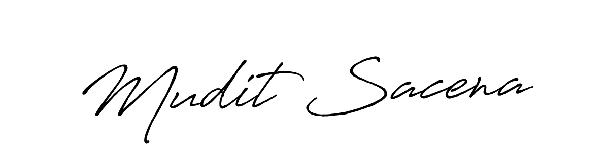 How to make Mudit Sacena signature? Antro_Vectra_Bolder is a professional autograph style. Create handwritten signature for Mudit Sacena name. Mudit Sacena signature style 7 images and pictures png