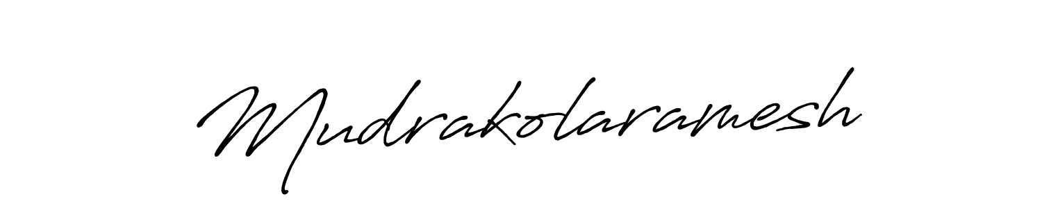 How to make Mudrakolaramesh signature? Antro_Vectra_Bolder is a professional autograph style. Create handwritten signature for Mudrakolaramesh name. Mudrakolaramesh signature style 7 images and pictures png