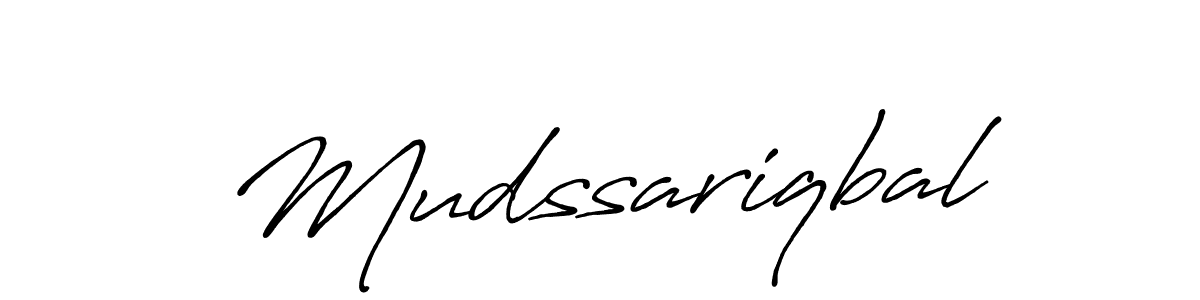 Create a beautiful signature design for name Mudssariqbal. With this signature (Antro_Vectra_Bolder) fonts, you can make a handwritten signature for free. Mudssariqbal signature style 7 images and pictures png