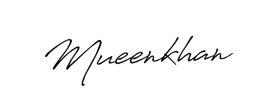 Also we have Mueenkhan name is the best signature style. Create professional handwritten signature collection using Antro_Vectra_Bolder autograph style. Mueenkhan signature style 7 images and pictures png
