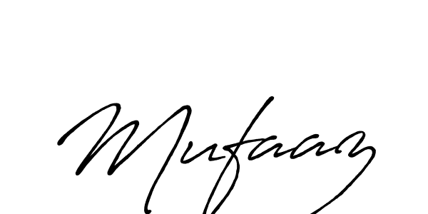 Create a beautiful signature design for name Mufaaz. With this signature (Antro_Vectra_Bolder) fonts, you can make a handwritten signature for free. Mufaaz signature style 7 images and pictures png