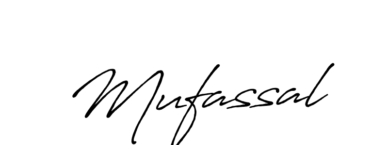 Mufassal stylish signature style. Best Handwritten Sign (Antro_Vectra_Bolder) for my name. Handwritten Signature Collection Ideas for my name Mufassal. Mufassal signature style 7 images and pictures png