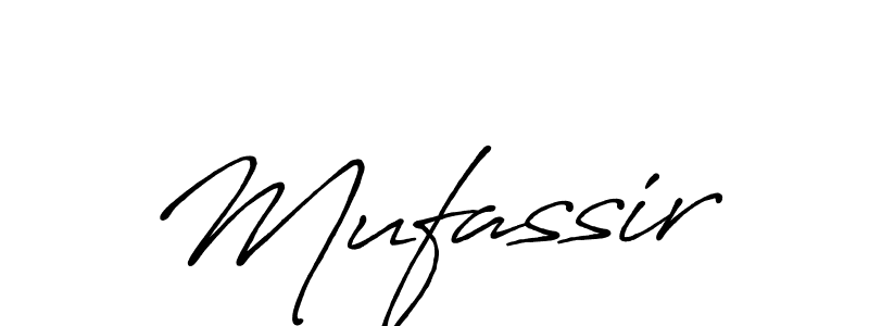 Also we have Mufassir name is the best signature style. Create professional handwritten signature collection using Antro_Vectra_Bolder autograph style. Mufassir signature style 7 images and pictures png