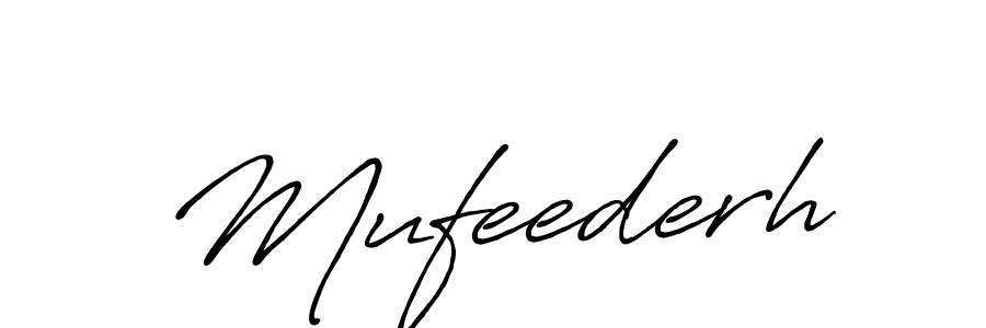 Similarly Antro_Vectra_Bolder is the best handwritten signature design. Signature creator online .You can use it as an online autograph creator for name Mufeederh. Mufeederh signature style 7 images and pictures png