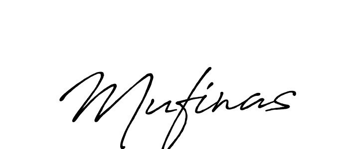 Make a beautiful signature design for name Mufinas. With this signature (Antro_Vectra_Bolder) style, you can create a handwritten signature for free. Mufinas signature style 7 images and pictures png
