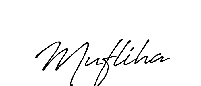 Make a beautiful signature design for name Mufliha. Use this online signature maker to create a handwritten signature for free. Mufliha signature style 7 images and pictures png