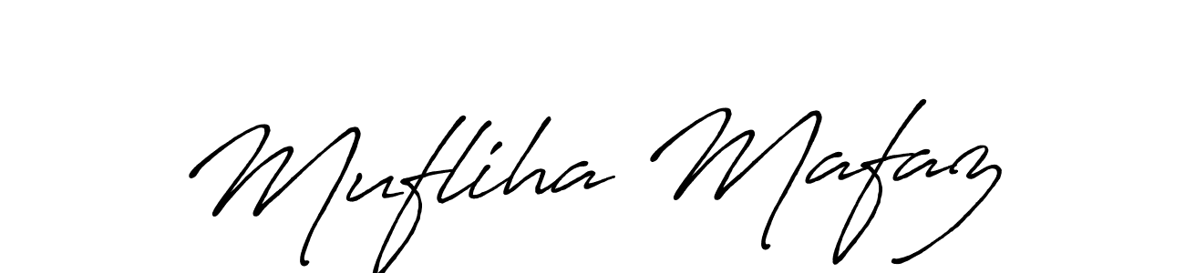 Mufliha Mafaz stylish signature style. Best Handwritten Sign (Antro_Vectra_Bolder) for my name. Handwritten Signature Collection Ideas for my name Mufliha Mafaz. Mufliha Mafaz signature style 7 images and pictures png