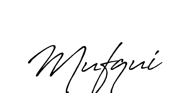 How to make Mufqui signature? Antro_Vectra_Bolder is a professional autograph style. Create handwritten signature for Mufqui name. Mufqui signature style 7 images and pictures png