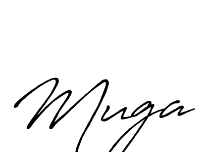 How to make Muga signature? Antro_Vectra_Bolder is a professional autograph style. Create handwritten signature for Muga name. Muga signature style 7 images and pictures png