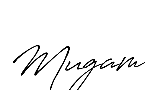 Design your own signature with our free online signature maker. With this signature software, you can create a handwritten (Antro_Vectra_Bolder) signature for name Mugam. Mugam signature style 7 images and pictures png