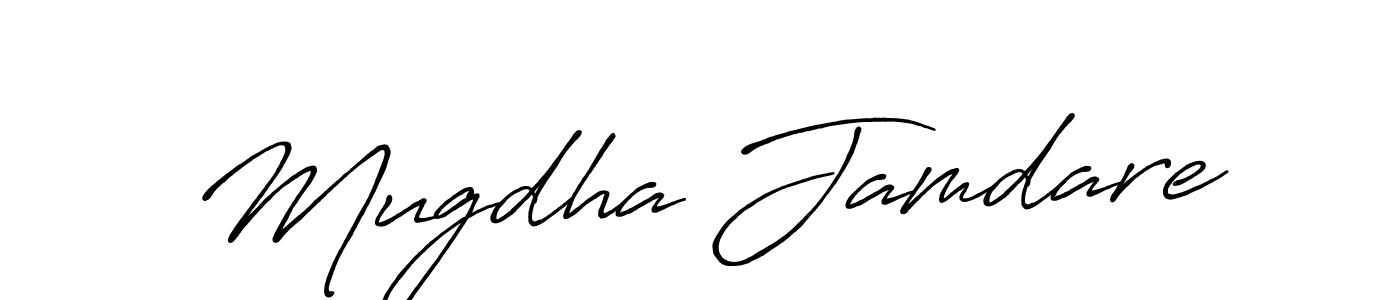 Make a beautiful signature design for name Mugdha Jamdare. Use this online signature maker to create a handwritten signature for free. Mugdha Jamdare signature style 7 images and pictures png