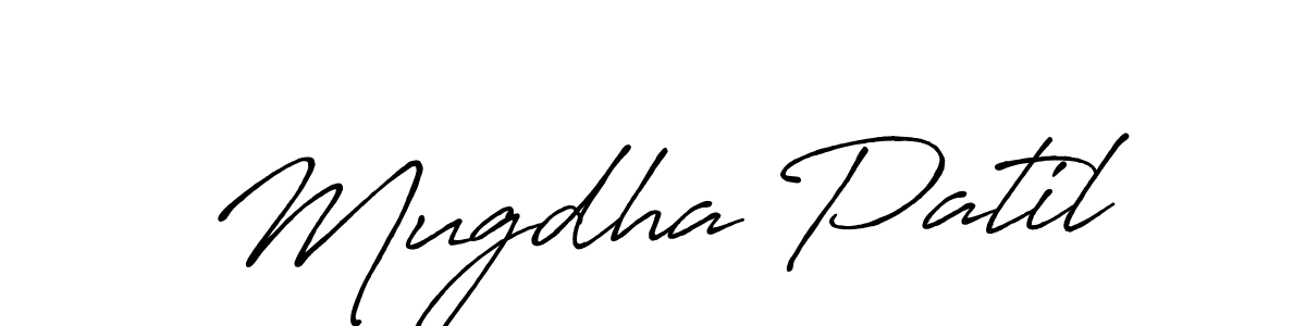 It looks lik you need a new signature style for name Mugdha Patil. Design unique handwritten (Antro_Vectra_Bolder) signature with our free signature maker in just a few clicks. Mugdha Patil signature style 7 images and pictures png