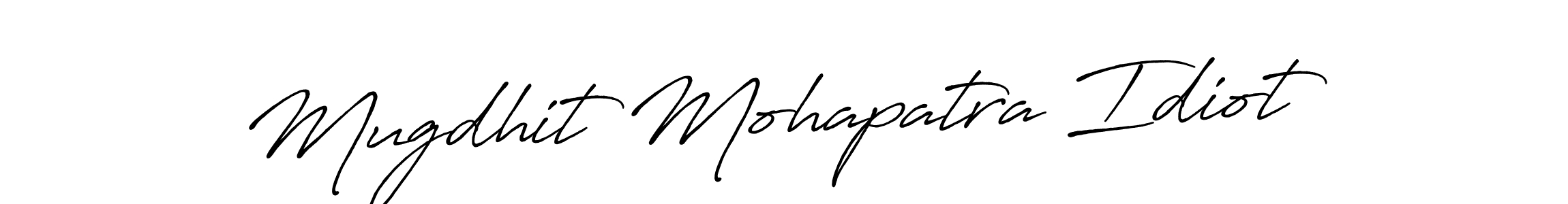 How to Draw Mugdhit Mohapatra Idiot signature style? Antro_Vectra_Bolder is a latest design signature styles for name Mugdhit Mohapatra Idiot. Mugdhit Mohapatra Idiot signature style 7 images and pictures png