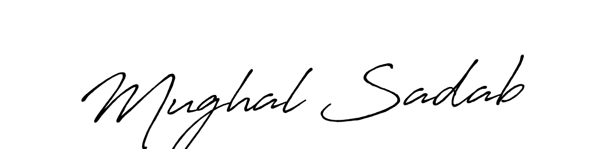 Mughal Sadab stylish signature style. Best Handwritten Sign (Antro_Vectra_Bolder) for my name. Handwritten Signature Collection Ideas for my name Mughal Sadab. Mughal Sadab signature style 7 images and pictures png