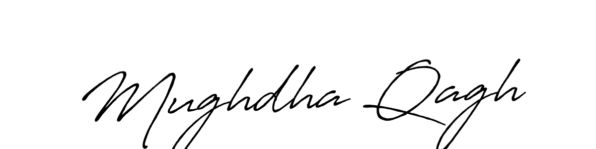 if you are searching for the best signature style for your name Mughdha Qagh. so please give up your signature search. here we have designed multiple signature styles  using Antro_Vectra_Bolder. Mughdha Qagh signature style 7 images and pictures png
