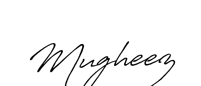 Design your own signature with our free online signature maker. With this signature software, you can create a handwritten (Antro_Vectra_Bolder) signature for name Mugheez. Mugheez signature style 7 images and pictures png