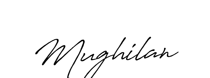 Design your own signature with our free online signature maker. With this signature software, you can create a handwritten (Antro_Vectra_Bolder) signature for name Mughilan. Mughilan signature style 7 images and pictures png