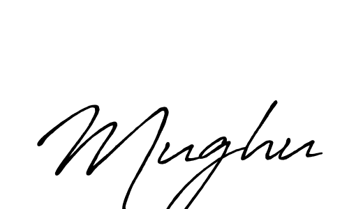 Use a signature maker to create a handwritten signature online. With this signature software, you can design (Antro_Vectra_Bolder) your own signature for name Mughu. Mughu signature style 7 images and pictures png