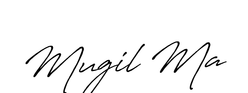 The best way (Antro_Vectra_Bolder) to make a short signature is to pick only two or three words in your name. The name Mugil Ma include a total of six letters. For converting this name. Mugil Ma signature style 7 images and pictures png