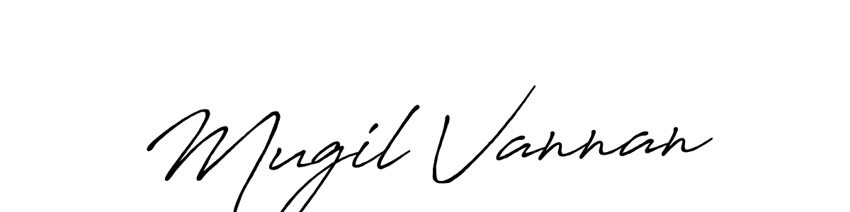 Design your own signature with our free online signature maker. With this signature software, you can create a handwritten (Antro_Vectra_Bolder) signature for name Mugil Vannan. Mugil Vannan signature style 7 images and pictures png