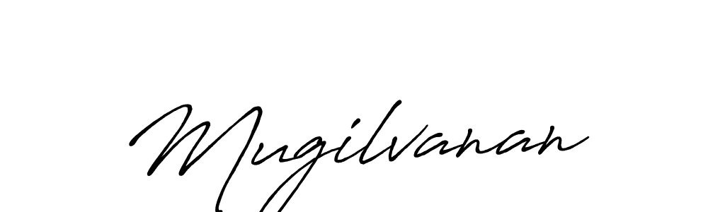 How to make Mugilvanan name signature. Use Antro_Vectra_Bolder style for creating short signs online. This is the latest handwritten sign. Mugilvanan signature style 7 images and pictures png
