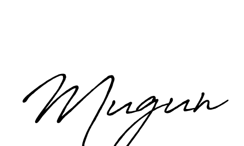 Design your own signature with our free online signature maker. With this signature software, you can create a handwritten (Antro_Vectra_Bolder) signature for name Mugun. Mugun signature style 7 images and pictures png