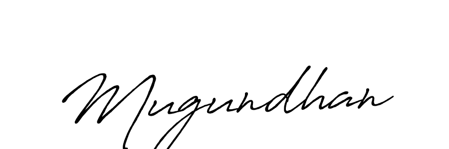 Design your own signature with our free online signature maker. With this signature software, you can create a handwritten (Antro_Vectra_Bolder) signature for name Mugundhan. Mugundhan signature style 7 images and pictures png