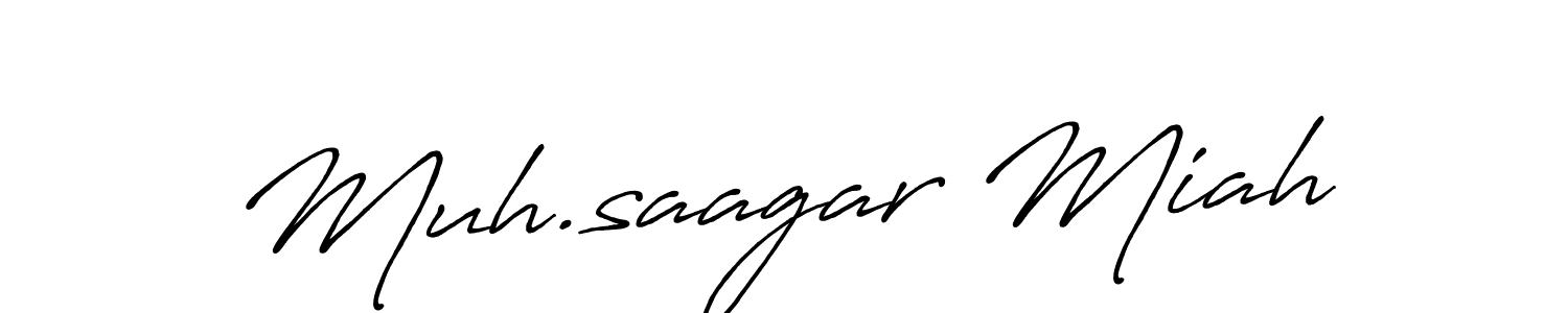 Make a beautiful signature design for name Muh.saagar Miah. Use this online signature maker to create a handwritten signature for free. Muh.saagar Miah signature style 7 images and pictures png