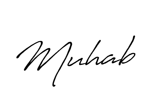 Design your own signature with our free online signature maker. With this signature software, you can create a handwritten (Antro_Vectra_Bolder) signature for name Muhab. Muhab signature style 7 images and pictures png