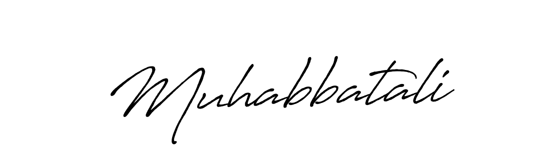 Use a signature maker to create a handwritten signature online. With this signature software, you can design (Antro_Vectra_Bolder) your own signature for name Muhabbatali. Muhabbatali signature style 7 images and pictures png