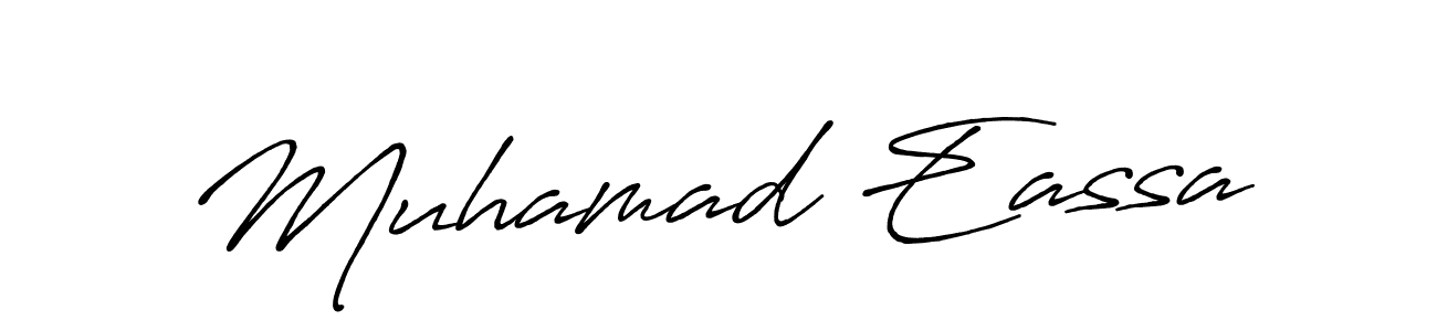 Also You can easily find your signature by using the search form. We will create Muhamad Eassa name handwritten signature images for you free of cost using Antro_Vectra_Bolder sign style. Muhamad Eassa signature style 7 images and pictures png