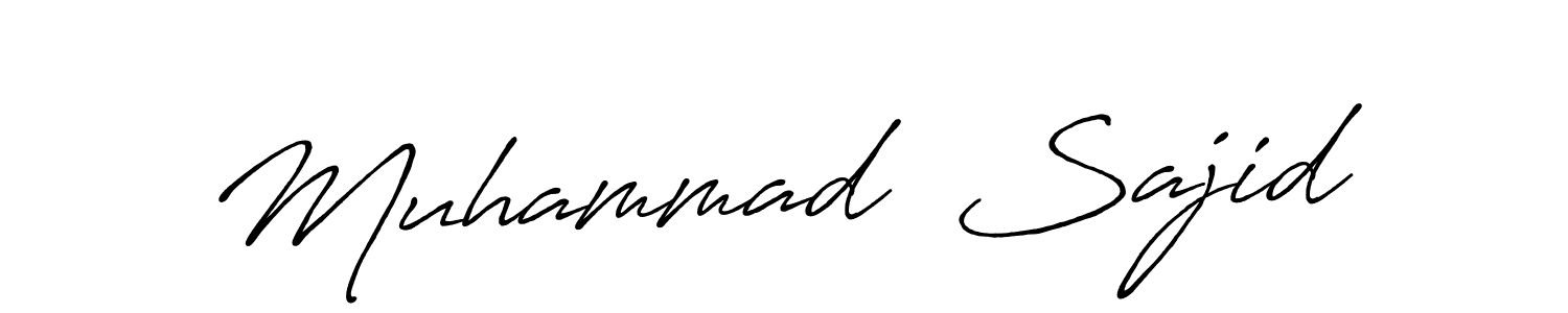 Similarly Antro_Vectra_Bolder is the best handwritten signature design. Signature creator online .You can use it as an online autograph creator for name Muhammad  Sajid. Muhammad  Sajid signature style 7 images and pictures png