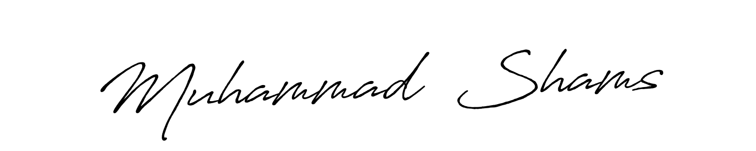 How to make Muhammad  Shams signature? Antro_Vectra_Bolder is a professional autograph style. Create handwritten signature for Muhammad  Shams name. Muhammad  Shams signature style 7 images and pictures png