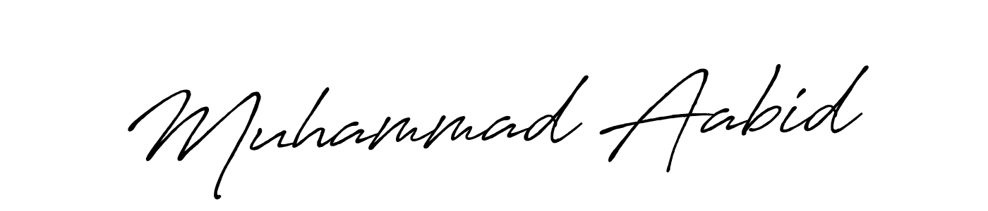 Muhammad Aabid stylish signature style. Best Handwritten Sign (Antro_Vectra_Bolder) for my name. Handwritten Signature Collection Ideas for my name Muhammad Aabid. Muhammad Aabid signature style 7 images and pictures png