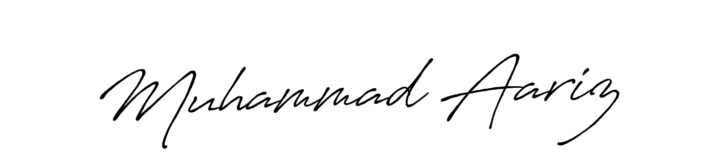 Make a beautiful signature design for name Muhammad Aariz. With this signature (Antro_Vectra_Bolder) style, you can create a handwritten signature for free. Muhammad Aariz signature style 7 images and pictures png