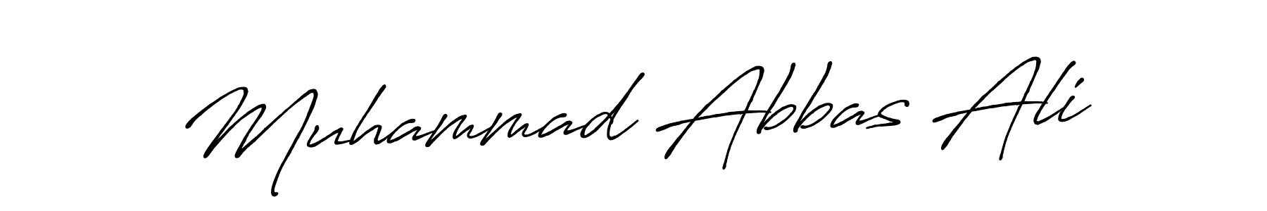 Make a beautiful signature design for name Muhammad Abbas Ali. With this signature (Antro_Vectra_Bolder) style, you can create a handwritten signature for free. Muhammad Abbas Ali signature style 7 images and pictures png