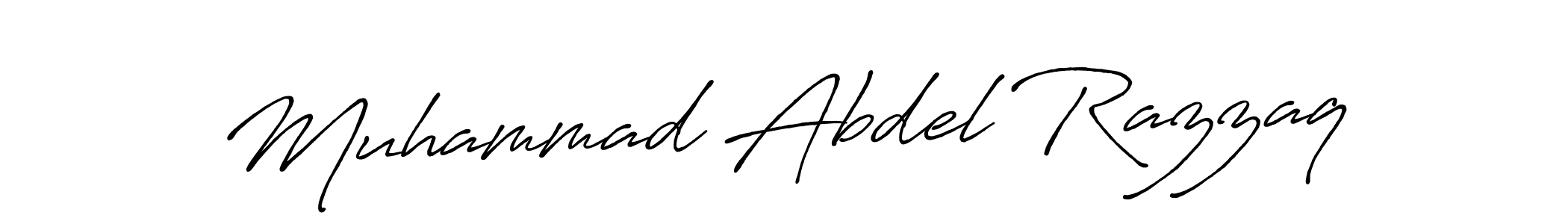 Antro_Vectra_Bolder is a professional signature style that is perfect for those who want to add a touch of class to their signature. It is also a great choice for those who want to make their signature more unique. Get Muhammad Abdel Razzaq name to fancy signature for free. Muhammad Abdel Razzaq signature style 7 images and pictures png