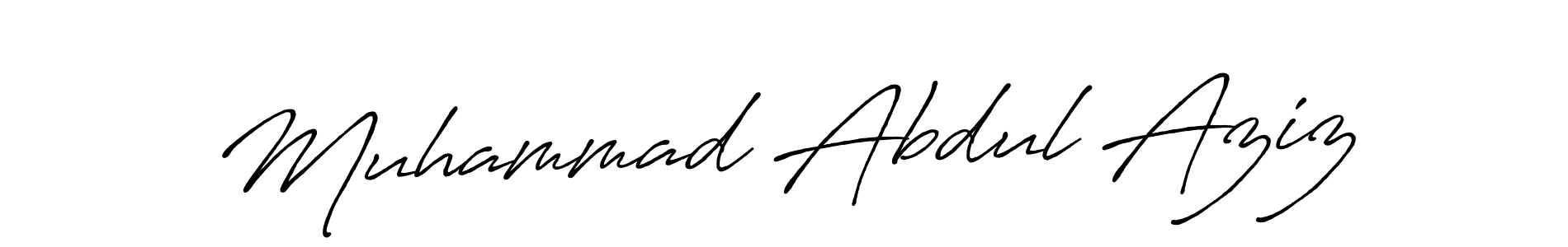 It looks lik you need a new signature style for name Muhammad Abdul Aziz. Design unique handwritten (Antro_Vectra_Bolder) signature with our free signature maker in just a few clicks. Muhammad Abdul Aziz signature style 7 images and pictures png