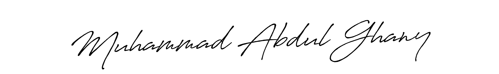 Make a beautiful signature design for name Muhammad Abdul Ghany. With this signature (Antro_Vectra_Bolder) style, you can create a handwritten signature for free. Muhammad Abdul Ghany signature style 7 images and pictures png