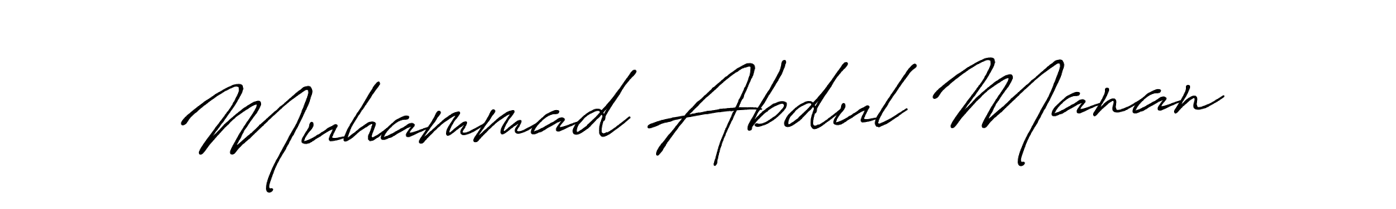 Also we have Muhammad Abdul Manan name is the best signature style. Create professional handwritten signature collection using Antro_Vectra_Bolder autograph style. Muhammad Abdul Manan signature style 7 images and pictures png