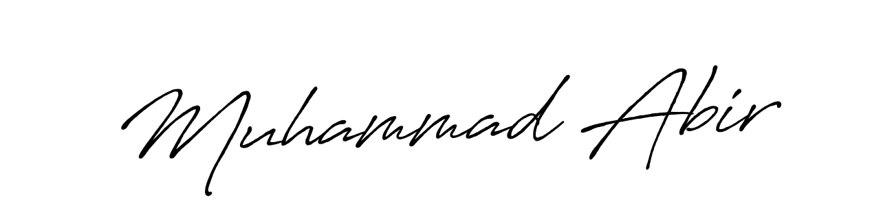 Muhammad Abir stylish signature style. Best Handwritten Sign (Antro_Vectra_Bolder) for my name. Handwritten Signature Collection Ideas for my name Muhammad Abir. Muhammad Abir signature style 7 images and pictures png