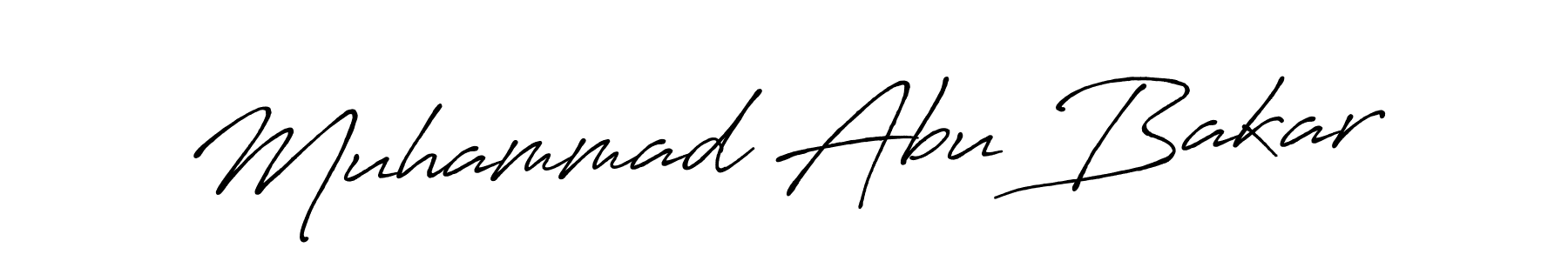 Design your own signature with our free online signature maker. With this signature software, you can create a handwritten (Antro_Vectra_Bolder) signature for name Muhammad Abu Bakar. Muhammad Abu Bakar signature style 7 images and pictures png