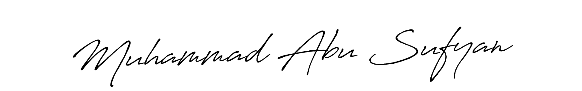 Use a signature maker to create a handwritten signature online. With this signature software, you can design (Antro_Vectra_Bolder) your own signature for name Muhammad Abu Sufyan. Muhammad Abu Sufyan signature style 7 images and pictures png