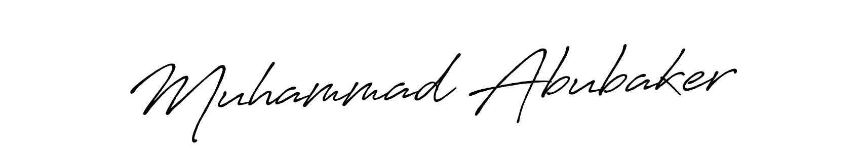 Make a beautiful signature design for name Muhammad Abubaker. With this signature (Antro_Vectra_Bolder) style, you can create a handwritten signature for free. Muhammad Abubaker signature style 7 images and pictures png