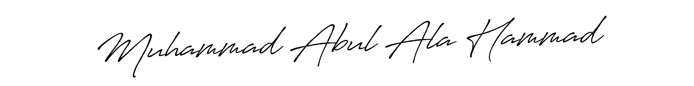 Also we have Muhammad Abul Ala Hammad name is the best signature style. Create professional handwritten signature collection using Antro_Vectra_Bolder autograph style. Muhammad Abul Ala Hammad signature style 7 images and pictures png