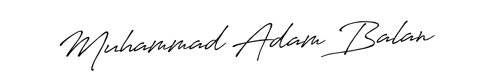 Also You can easily find your signature by using the search form. We will create Muhammad Adam Balan name handwritten signature images for you free of cost using Antro_Vectra_Bolder sign style. Muhammad Adam Balan signature style 7 images and pictures png