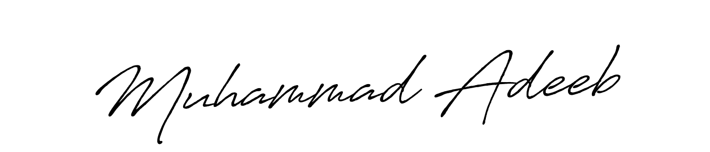 This is the best signature style for the Muhammad Adeeb name. Also you like these signature font (Antro_Vectra_Bolder). Mix name signature. Muhammad Adeeb signature style 7 images and pictures png